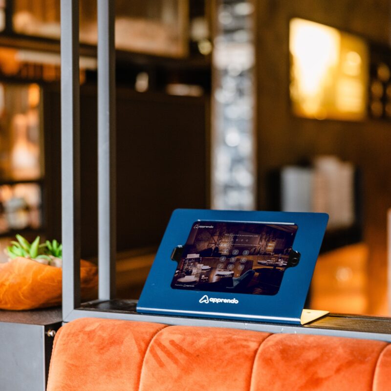 Het inlogscherm van JAAP op de tablet, Jouw Apprendo Aanspreek Punt.