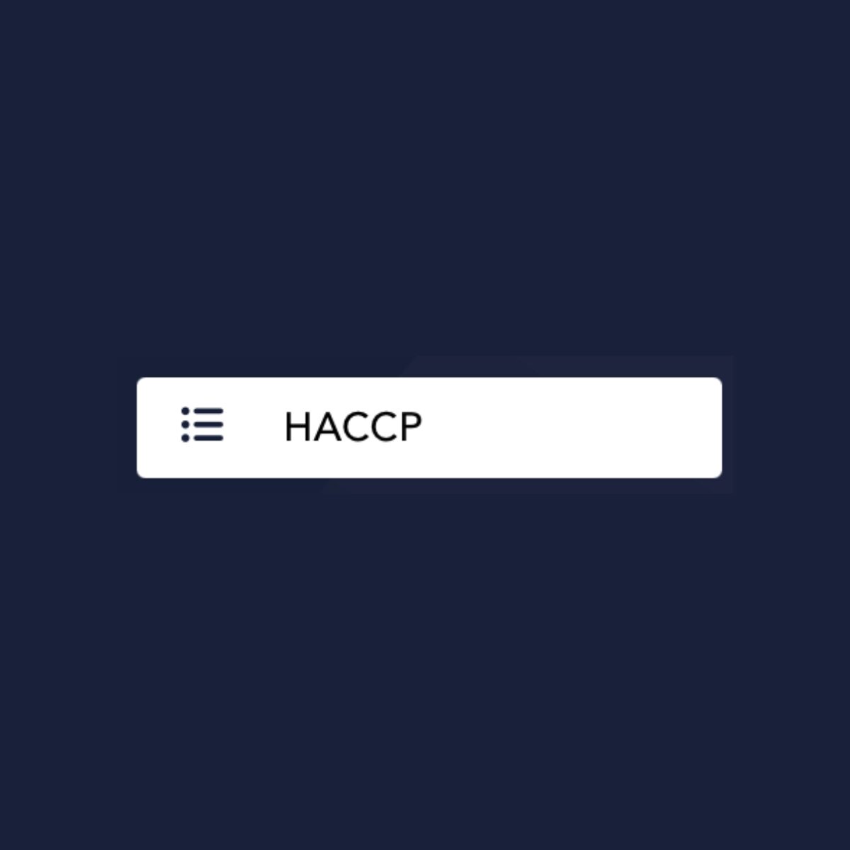 HACCP eindbaas