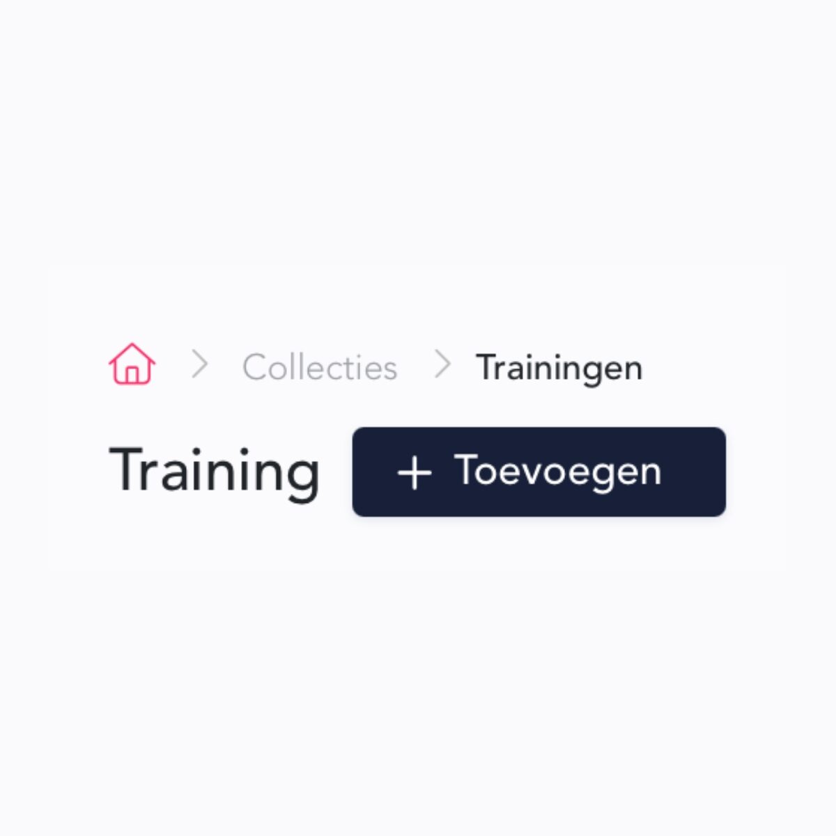 Training eindbaas